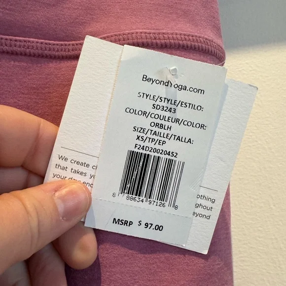 NWT Beyond Yoga Spacedye leggings in orchard blossom heather - Picture 2 of 3